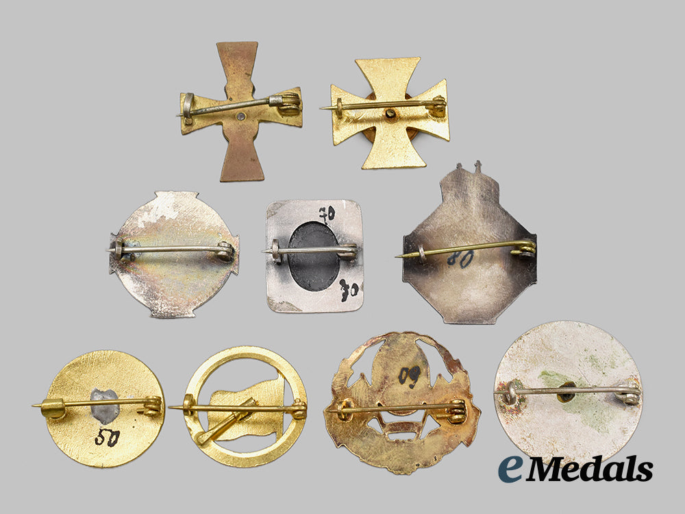 germany,_austria,_hungary,_turkey._a_first_war_lot_of_nine_lapel_badges___m_n_c9531