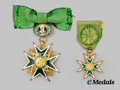 Italy, Kingdom; International. A Military and Hospitaller Order of St. Lazarus of Jerusalem, Two Awards