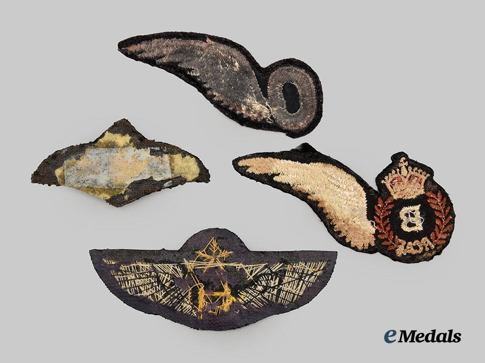 canada,_commonwealth._a_lot_of_four_embroidered/_bullion_wings___m_n_c9862