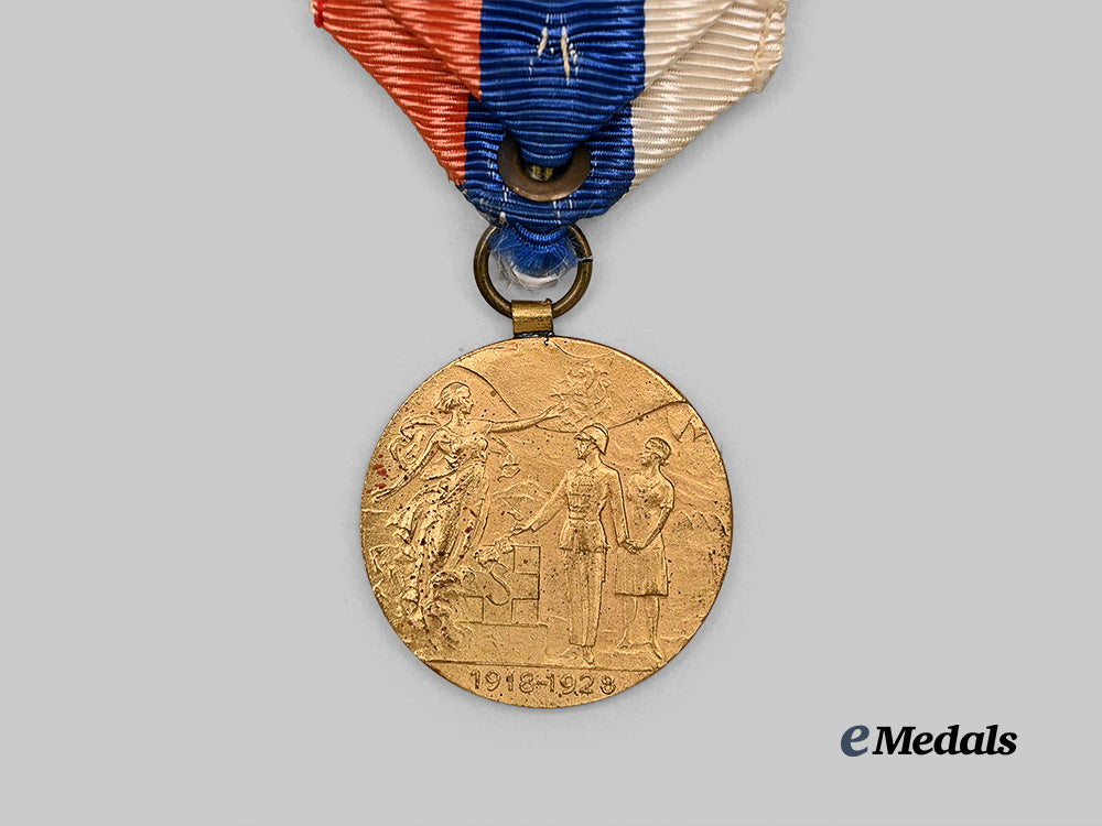 czechoslovakia,_republic._a10th_anniversary_of_the_czechoslovak_republic_medal_e_medals__e_u24380_5