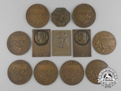 Twelve Pre Second War Jewish Sport Medal & Awards