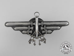 Poland. A 1933 Issue Naval Aviation Observer's Ii  Class Qualification Badge