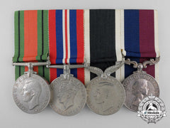 A Second War Medal Bar To The Royal New Zealand Air Force