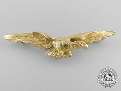 A First War French Pilot's Wings By Fix; Auguste Savard In Gold