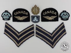 A Second War Royal Canadian Air Force Sergeant's Insignia Group