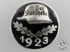 A 1923 Stahlhelm Membership Badge In Silver