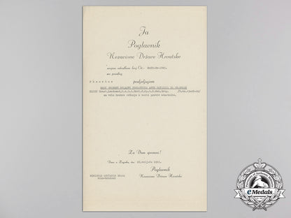 a_croatian_preliminary_award_to_heer_leutnant_with_signature_of_ante_pavelić_a_1778