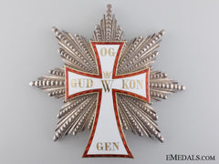 Denmark.  An 1892 Danish Order Of Dannebrog, Grand Cross Star By A. Michelsen