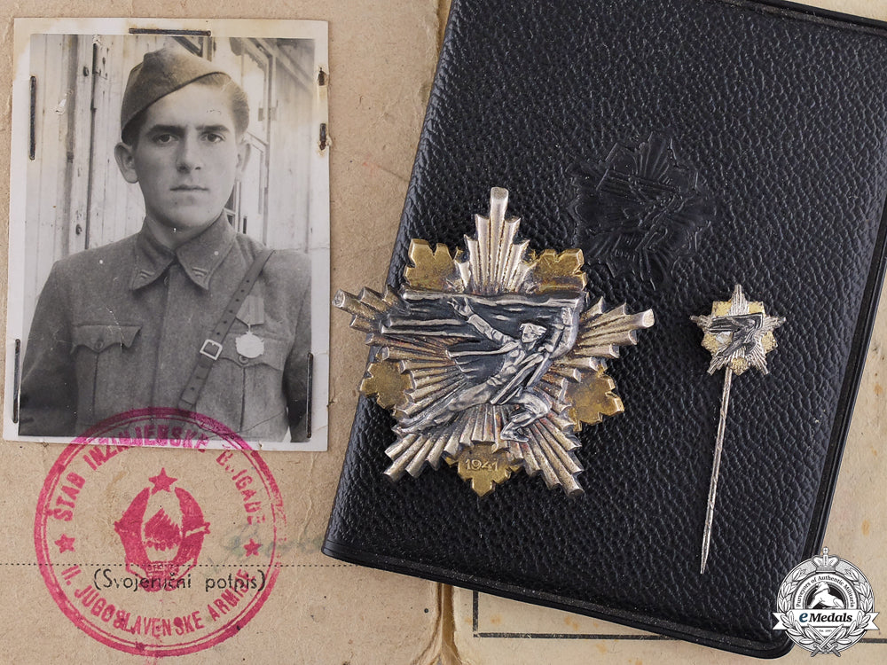 a1941_yugoslavian_partisan's_decoration_with_documents_a_1941_yugoslavi_556874ba26b96
