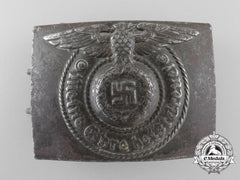 A Waffen Ss Em/Nco's Steel Belt Buckle By Rodo