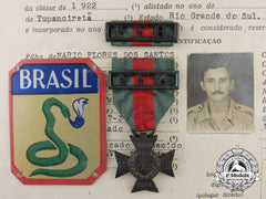 A Second War Brazilian Expeditionary Force Cross With Documents