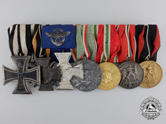 A First War & German Police Service Medal Bar