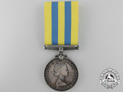 A Canadian Korea Medal To L.j. Langlois Dit Lachapelle