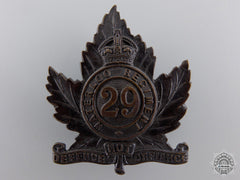 Canada, Cef. A 29Th Waterloo Regiment Cap Badge