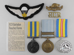 A Korean War Group To The Royal Canadian Regiment