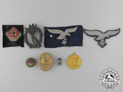 A Lot Of Eight European Medals, Decorations, And Badges