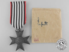A Prussian War Aid Merit Cross With Packet Of Issue