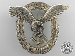 A Luftwaffe Pilot's Badge By Gebrüder Wegerhoff, Lüdenscheid With Case