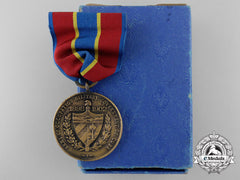 An American Army Of Cuban Occupation Medal 1898-1902 With Box Of Issue