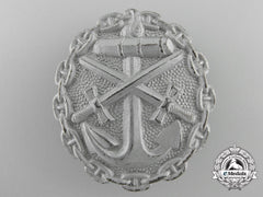 A First War German Naval Wound Badge; Silver Grade