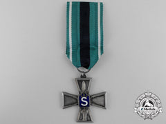A Finish Civil Guard Merit Cross; Silver Grade