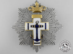 A Spanish Order Of Naval Merit With White Distinction; Grand Cross Star C.1900