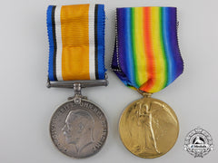 A First War Medal Pair To The Canadian Labour Battalion