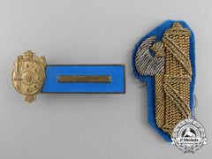 Two Italian Youth Of The Lictor National Fascist Party Youth Movement Insignia