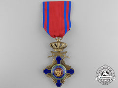 An Order Of The Star Of Romania, Knight With Crossed Swords; Type I (1877-1932)