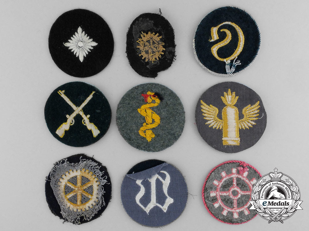 three_kriegsmarine_and_six_army(_heer)_trade_and_proficiency_badges_a_7833