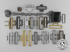 A Lot Of Twenty-Three Pieces Of Belt Hardware