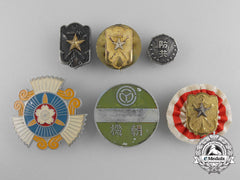 Six Second War Period Japanese Badges & Awards
