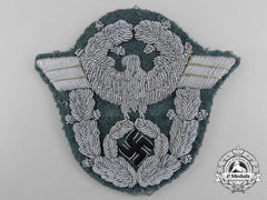 A Second War German Police Officer's Bullion Sleeve Eagle
