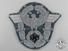 A Second War German Police Officer's Bullion Sleeve Eagle