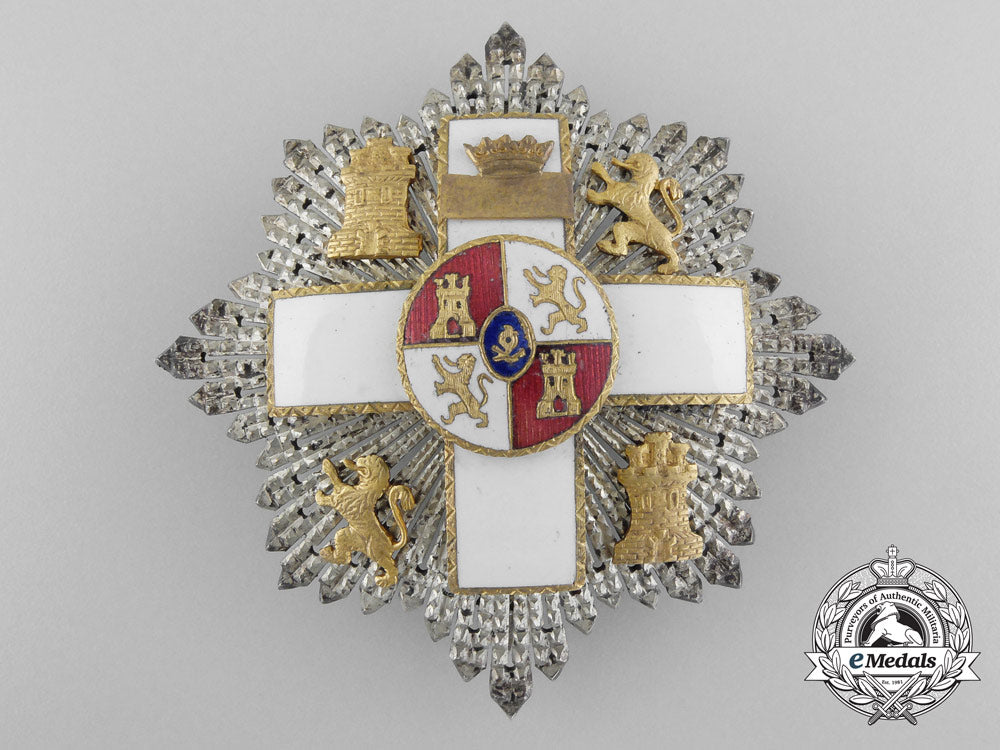 a_spanish_order_of_military_merit_with_white_distinction;_grand_cross_star_a_8836