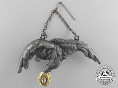 A Second War Polish Pilot's Badge; Screwback