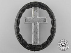 A First War Black Wound Badge; Post-War Converted Example