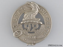 A 92Nd Cef Battalion Badge By Ellis & Bros. Toronto