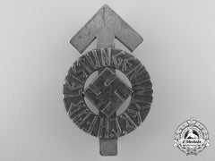 A Silver Grade Hj Proficiency Badge; Rzm Marked