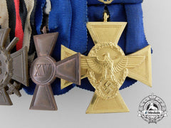 A German Imperial First War & Police Service Medal Bar