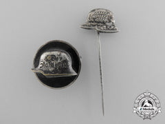 Two German Stehlhelm Veteran Badges