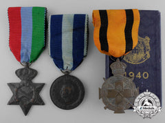 Three Greek Medals And Decorations