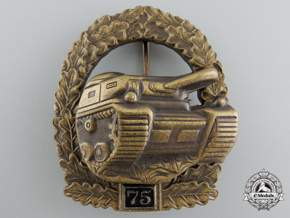 a1957_model_german_tank_badge;_special_grade"75"_a_987
