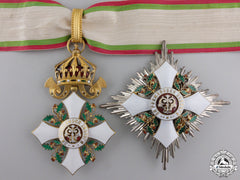 A Bulgarian Order Of Civil Merit; Commander's Cross By Godet