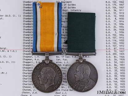 a_colonial_long_service_medal_pair_to_colour_sergeant_chandler_a_colonial_long__542175e73495f