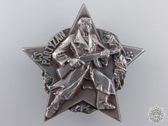 Czechoslovakia, Socialist Republic. A Partisan Decoration In Silver