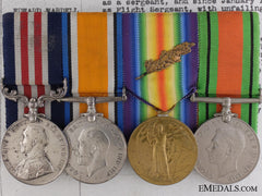 A Fine Military Medal For Balloon Service Under Enemy Shelling