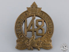 A First War 148Th Infantry Canadian Battalion Cap Badge