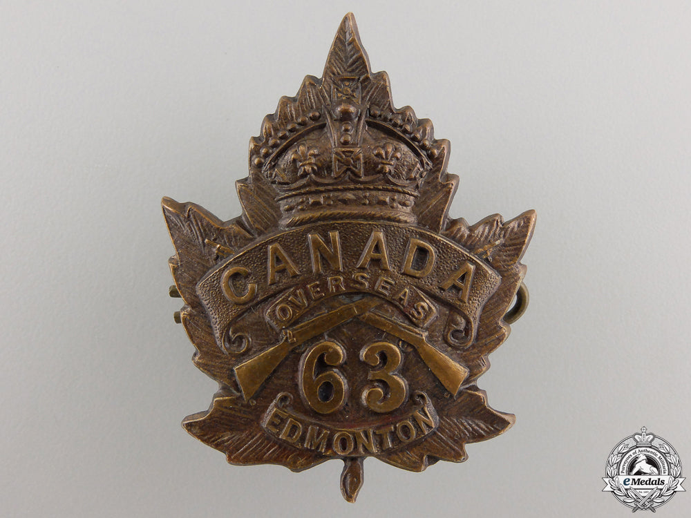 a_first_war63_rd_canadian_battalion_cap_badge_a_first_war_63rd_558d7933e00e2