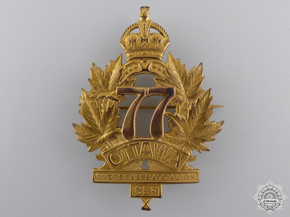 a_first_war77_th"_ottawa_battalion"_officer's_cap_badge_a_first_war_77th_550c145ccffa3